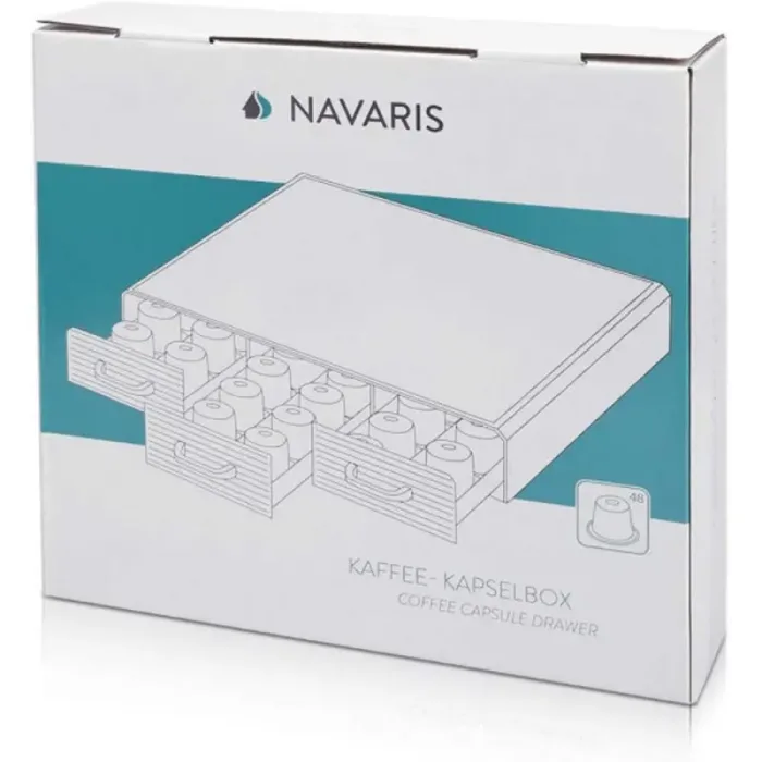 باکس کپسول قهوه نسپرسو کشویی 3 درب ناواریس Navaris - تصویر 7