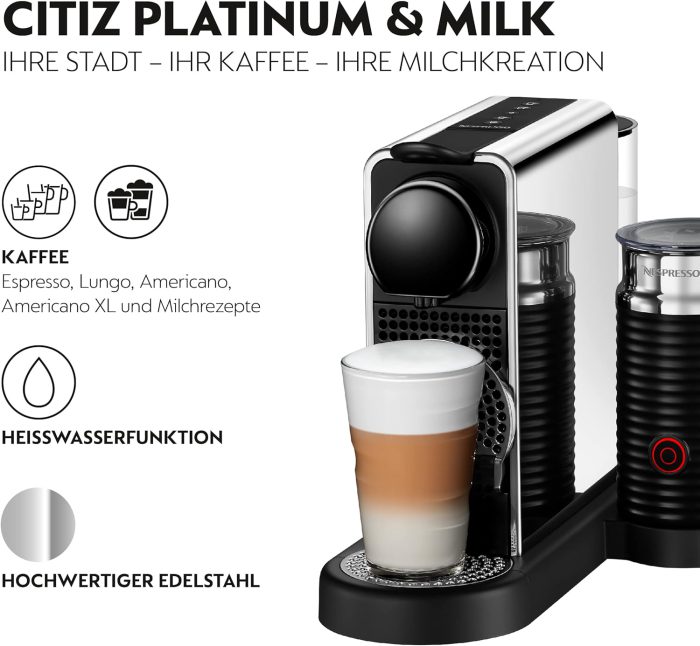 اسپرسو ساز نسپرسو سیتیز میلک تیتانیوم کراپس مدل XN630D Citiz & Milk - تصویر 6