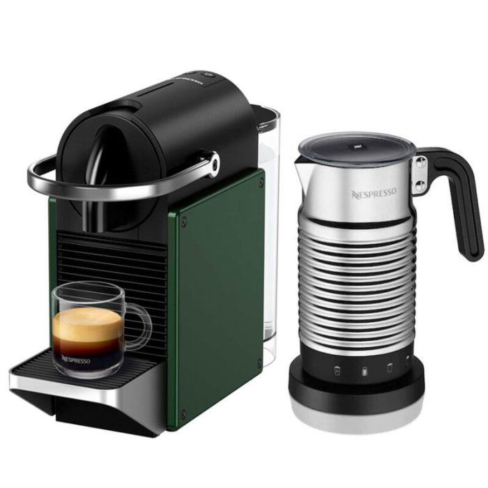 قهوه ساز نسپرسو پیکسی سبز C62 با کف شیرساز Aeroccino 4