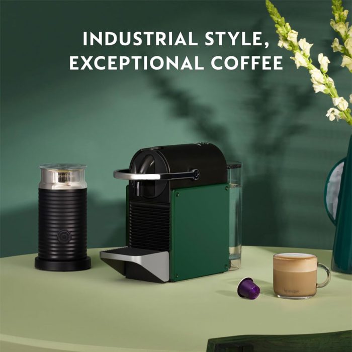 قهوه ساز نسپرسو پیکسی سبز C62 با کف شیرساز Aeroccino 3